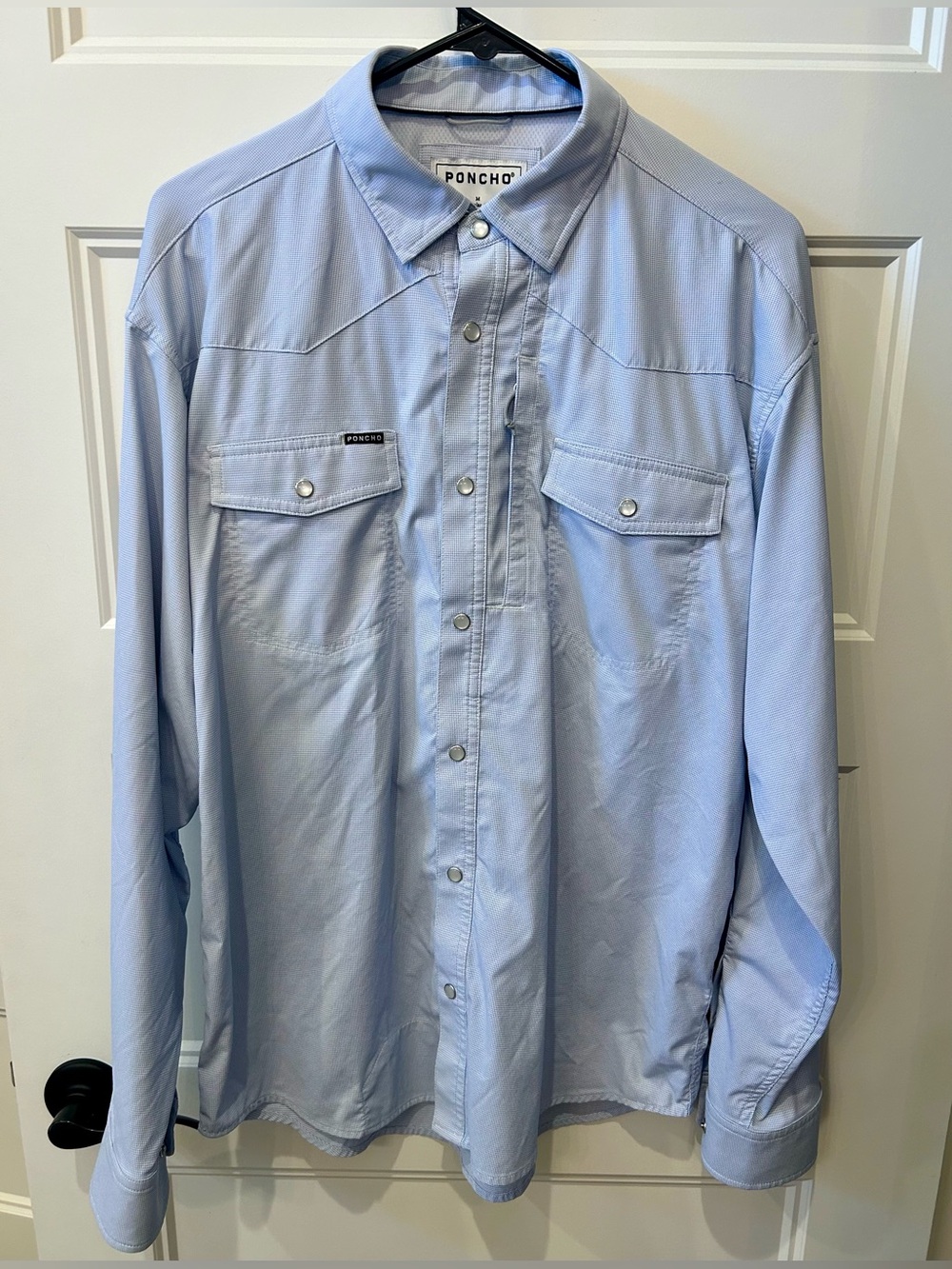Poncho “The Nueces” Men's Performance Western Shirt - Size Medium - Picture 2 of 5